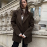 XZ0025 Пальто жакет brown