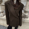 XZ0025 Пальто жакет brown