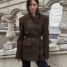 XZ0025 Пальто жакет brown