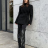 XZ0025 Пальто жакет black