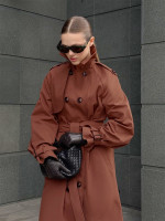 WT0176 Тренчкот brick red