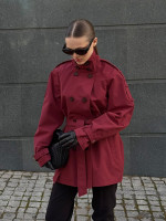 WT0175 Куртка тренч bordo