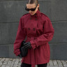 WT0175 Куртка тренч bordo