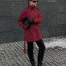 WT0175 Куртка тренч bordo