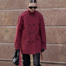 WT0175 Куртка тренч bordo