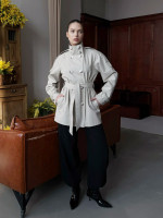 WT0175 Куртка тренч light gray